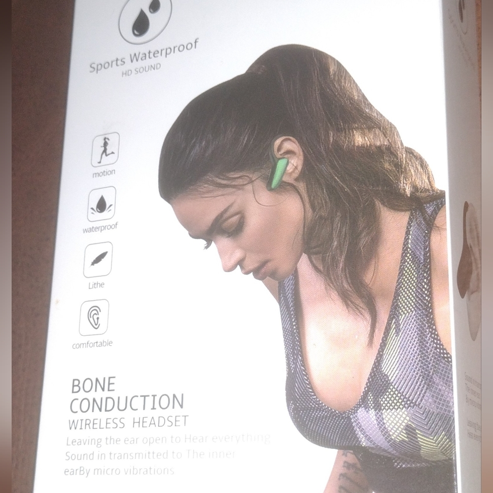 New In Box!!  Waterproof Bone Conduction Wireless Headset